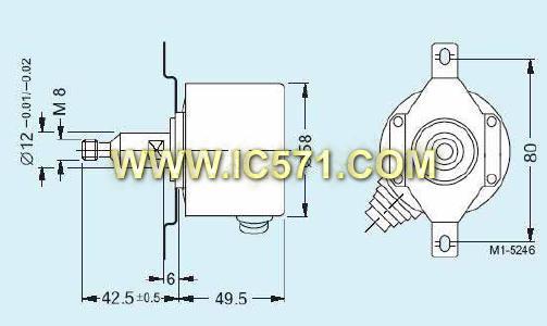 西门子编码器1XP8001
